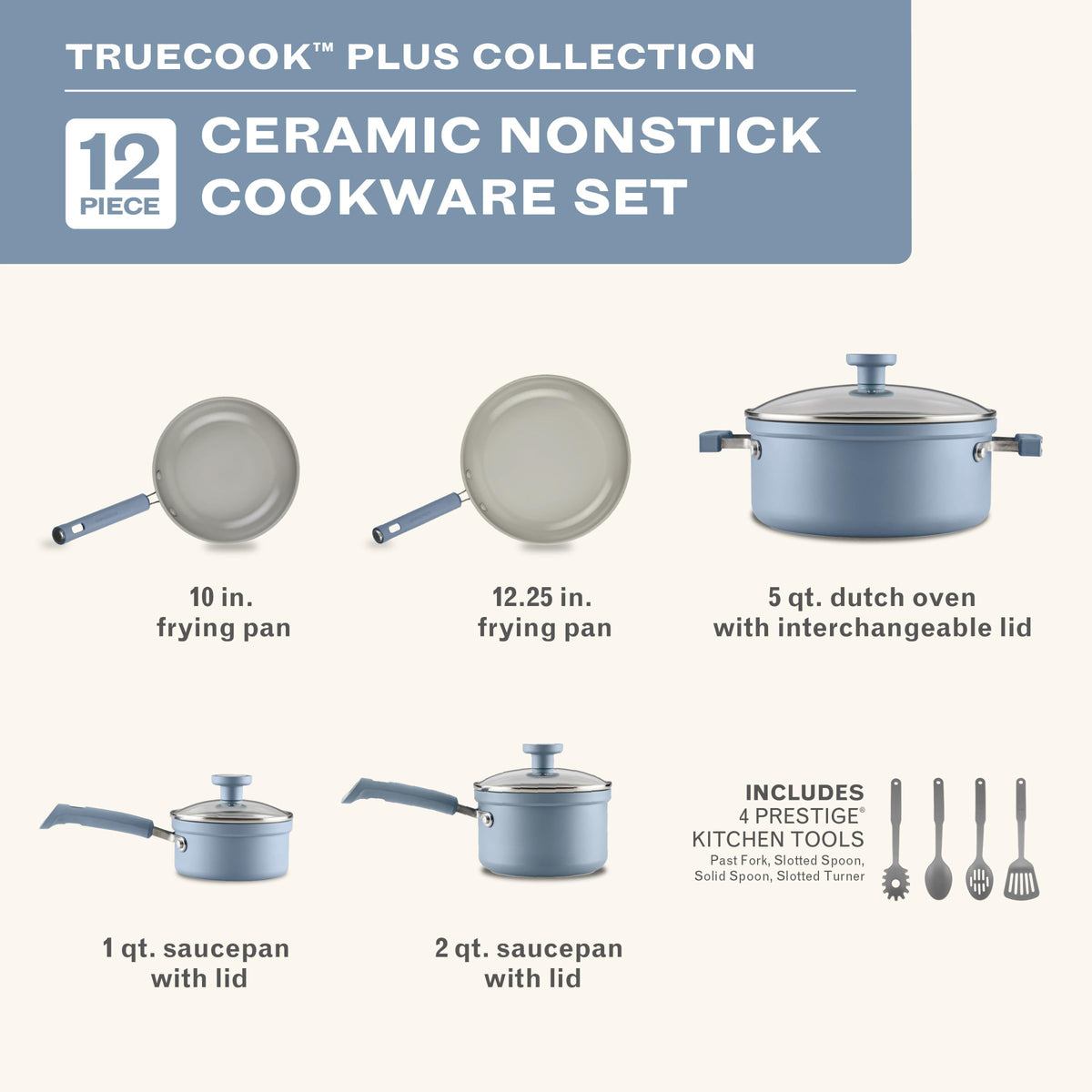 12-Piece Ceramic Cookware Set V1573
