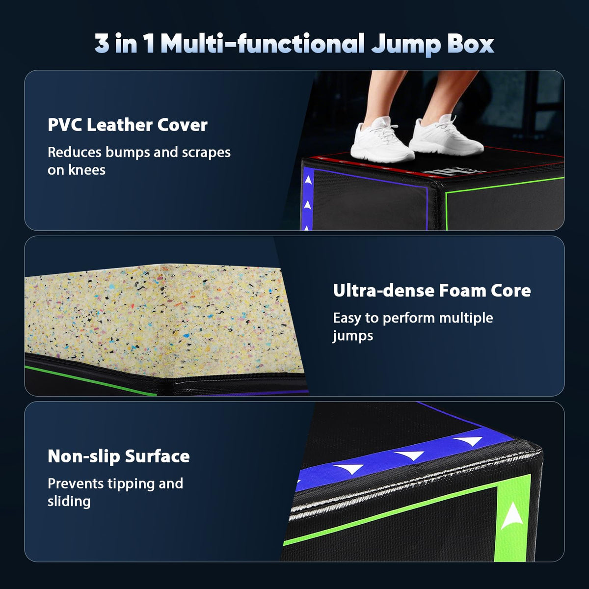 3 in 1 Plyometric Jump Box Z7490