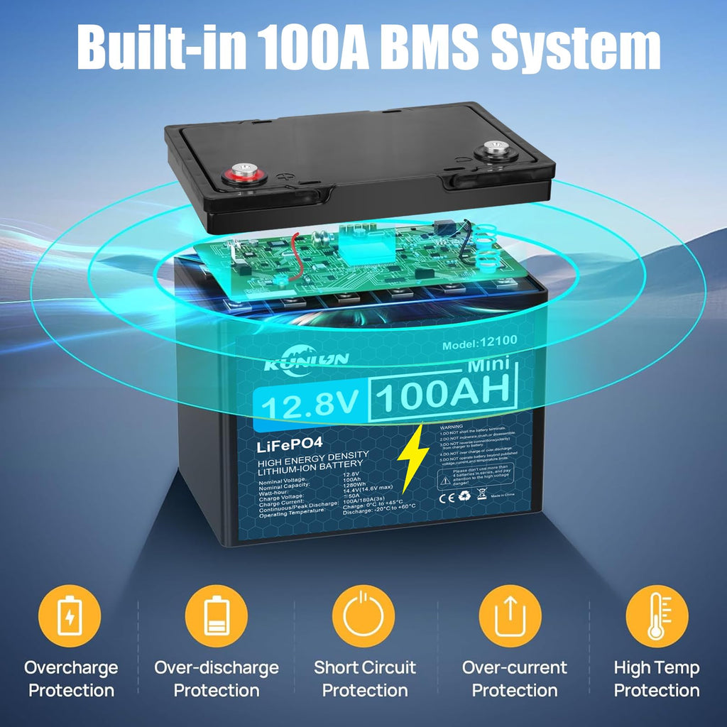 12V 100Ah LiFePO4 Battery V557