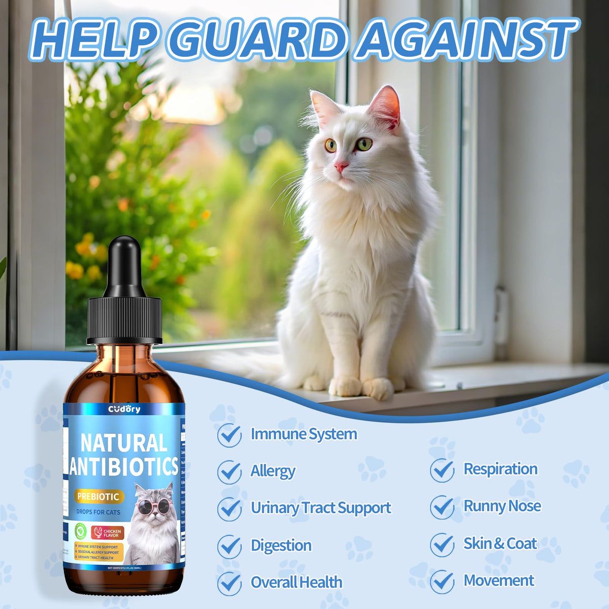 2 fl oz Natural Antibiotics for Cats E236