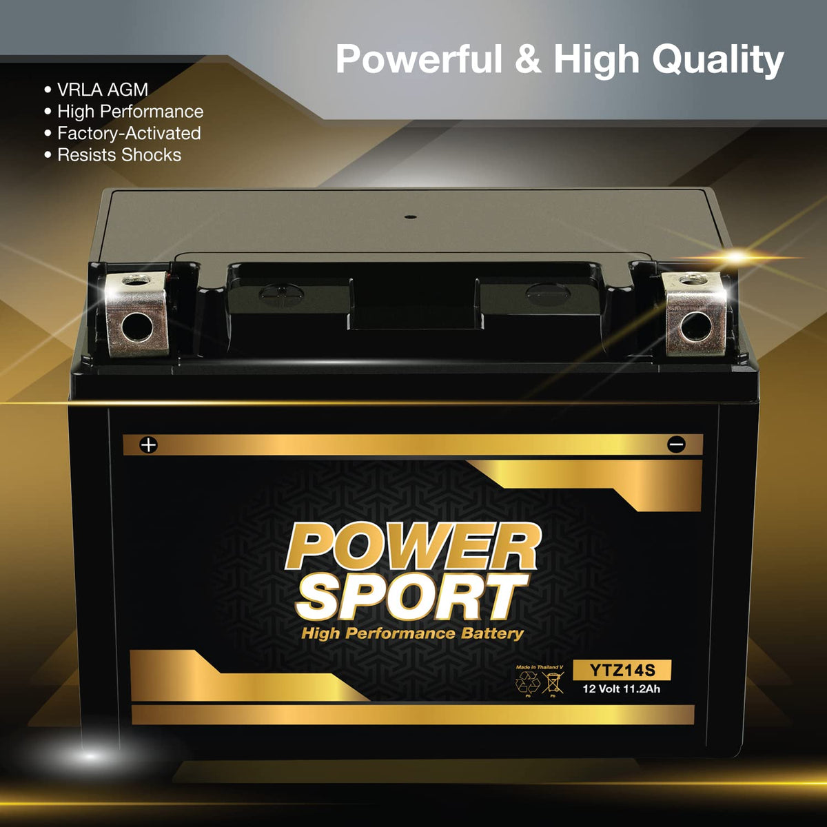 12V 11.2Ah SLA AGM Motorcycle Battery W758