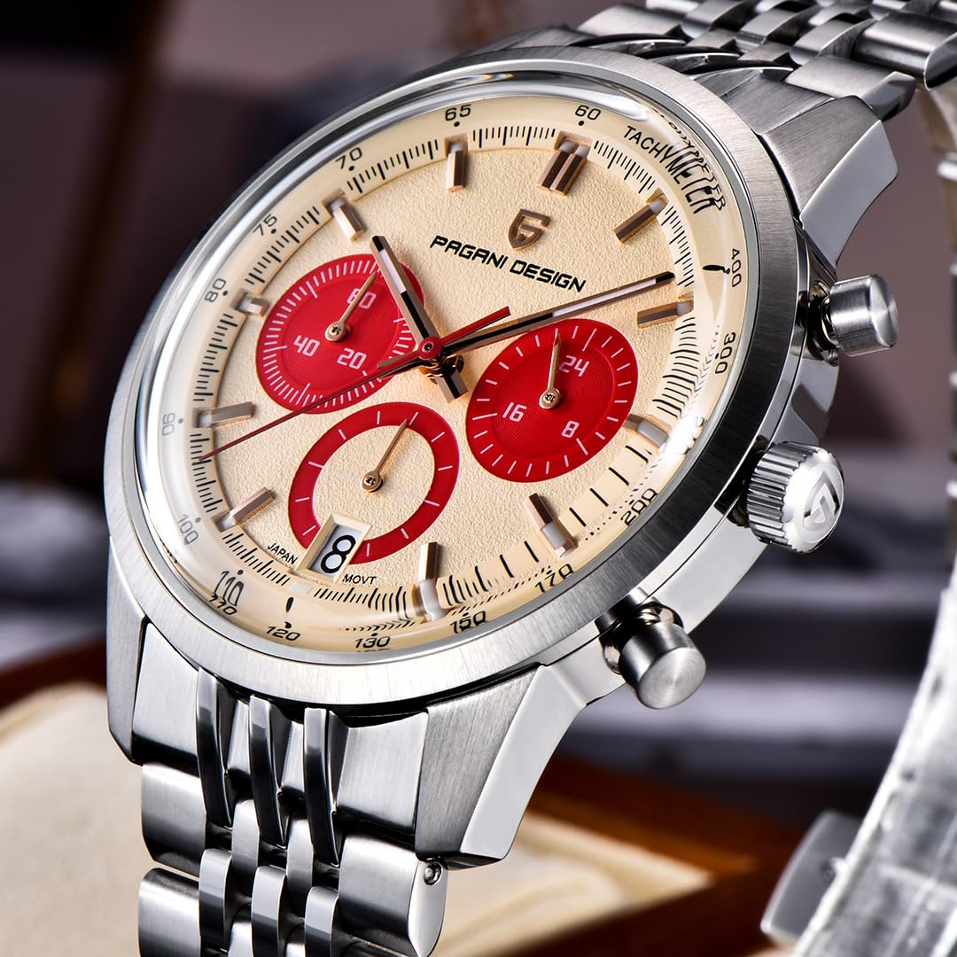 41MM Stainless Steel Chronograph Watch V687