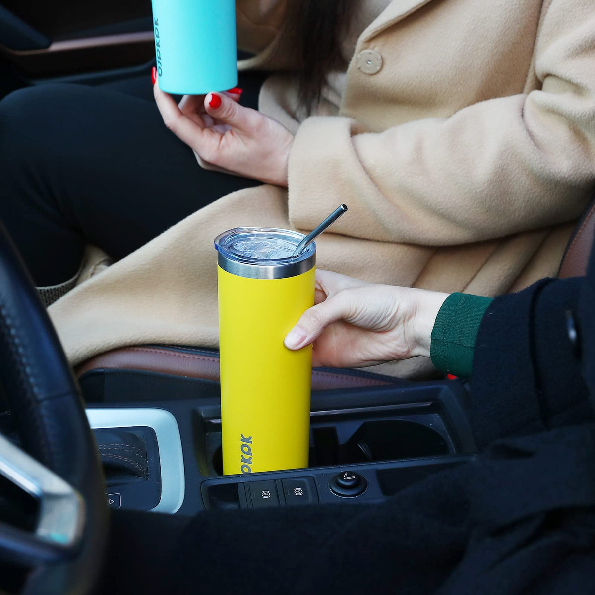 20 oz Stainless Steel Insulated Tumbler with Lid I599370