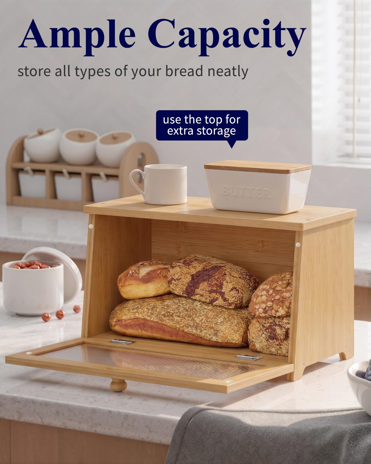 Wooden Bread Box Y4335