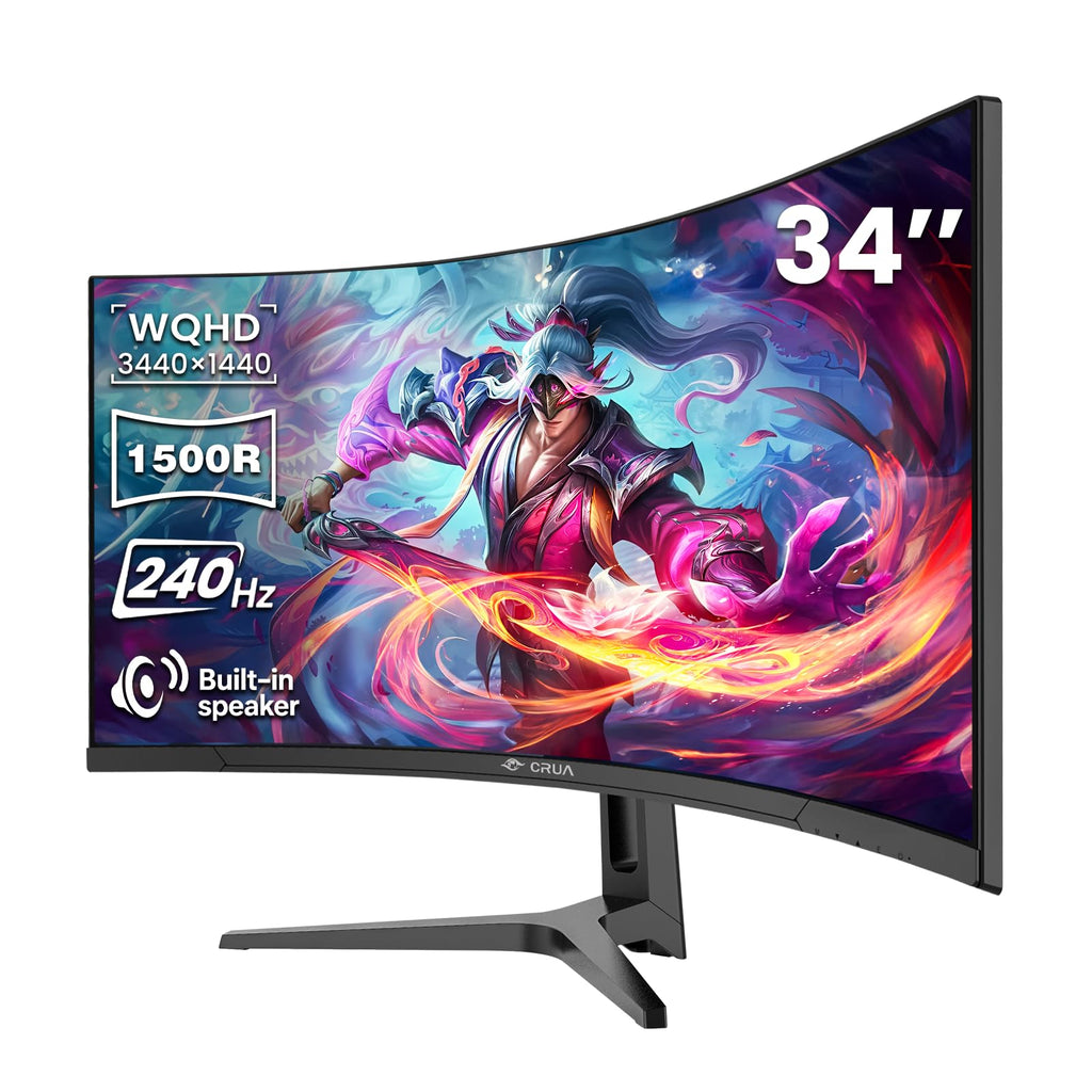 34" WQHD 240Hz Ultrawide Curved Gaming Monitor G741374