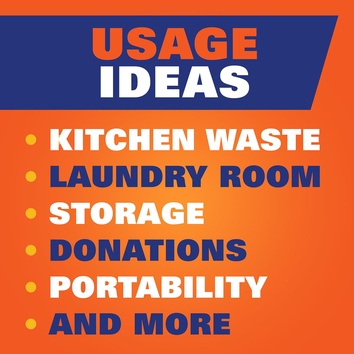13 Gal White Unscented Kitchen Trash Bags L76686