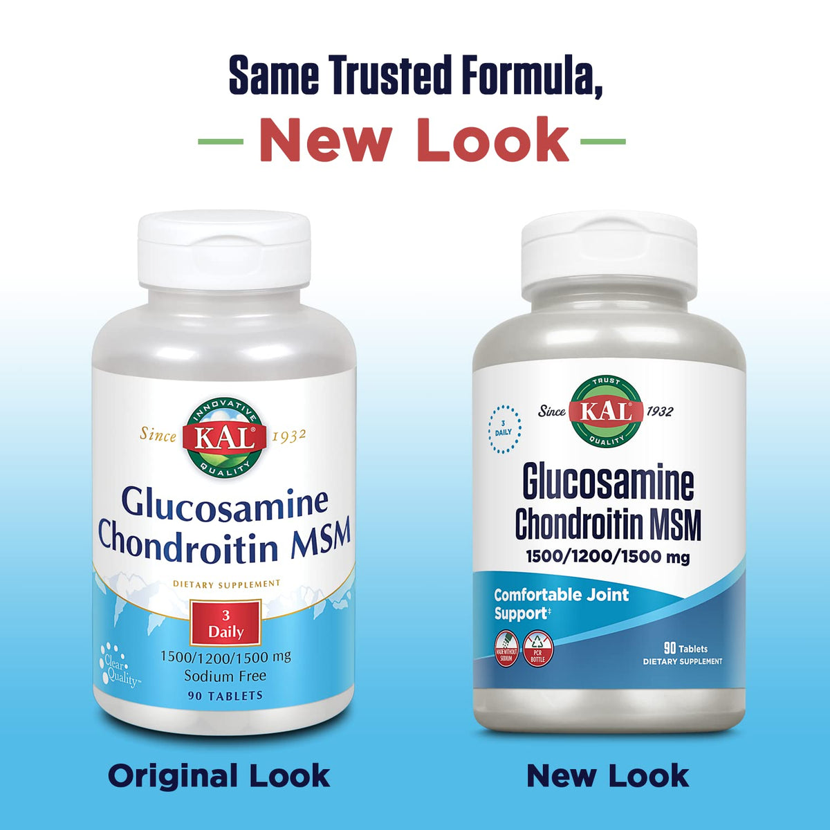 Glucosamine Chondroitin MSM Joint Support Supplement 90 Tablets K276231