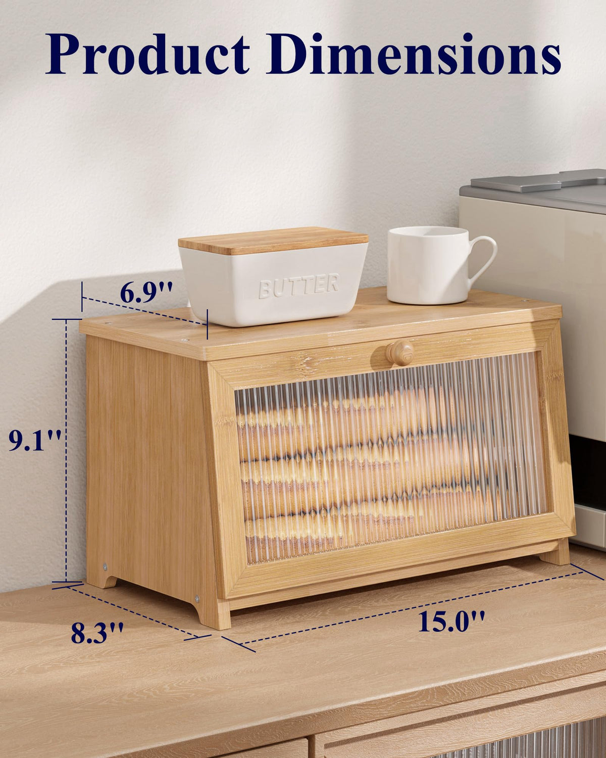 Wooden Bread Box Y4335