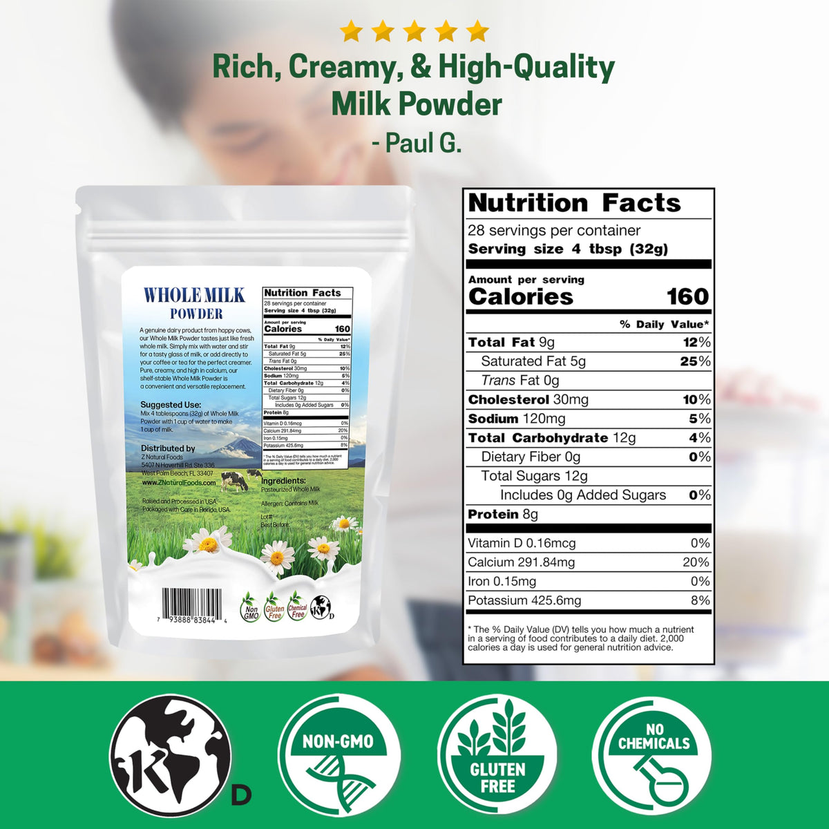 Whole Milk Powder 2 lb H439