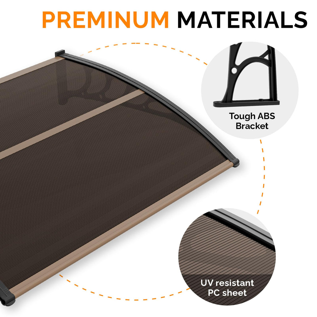 40" x 60" Polycarbonate Door Awning J88770