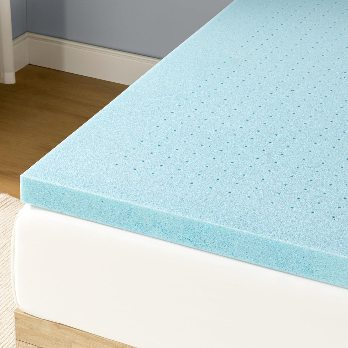 3 Inch Ventilated Memory Foam Mattress Topper, Twin Q92113