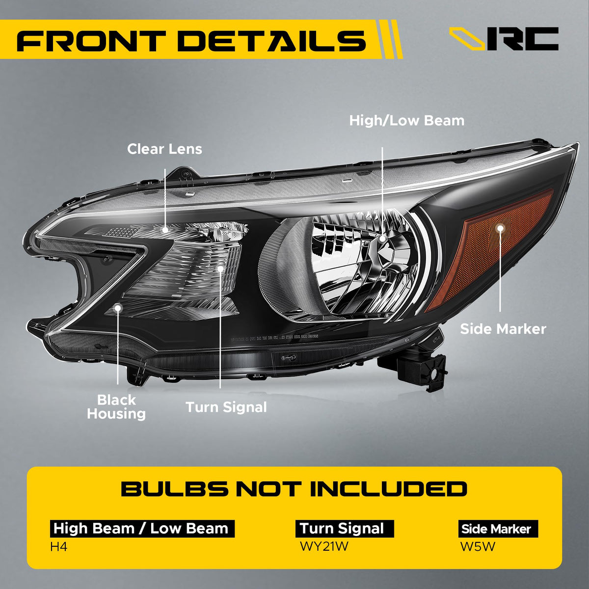 Headlight Compatible with 2012-2014 Honda CR-V Halogen Type N96686