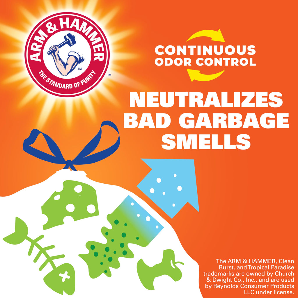 13 Gal White Unscented Kitchen Trash Bags L76686