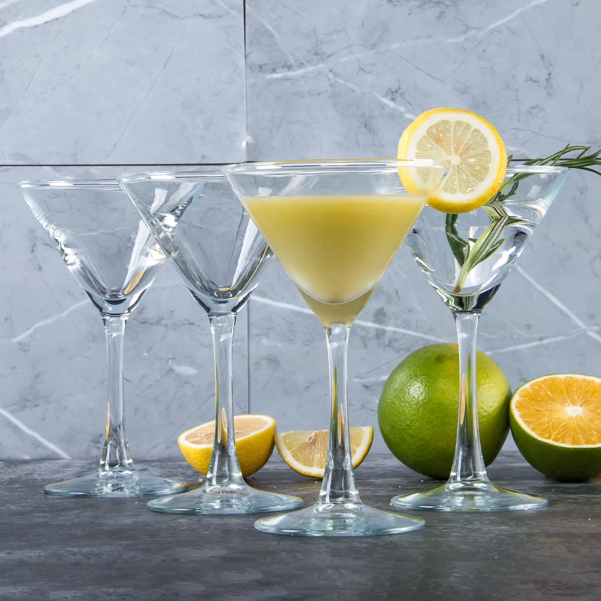 Clear Cocktail Glasses Set of 7, 6 Ounce Q2872
