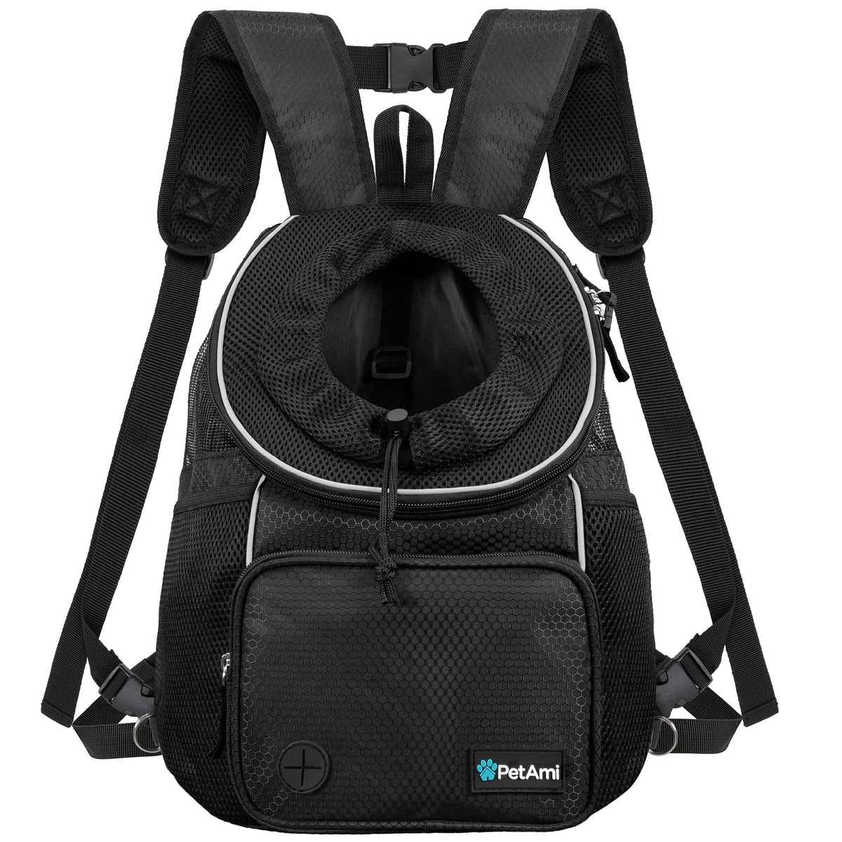 Adjustable Dog & Cat Carrier Backpack, Black X4743