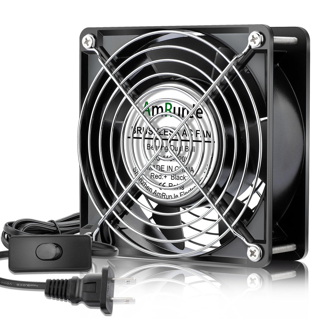 120mm x 38mm 120V Dual Ball Bearing Axial Fan L25504