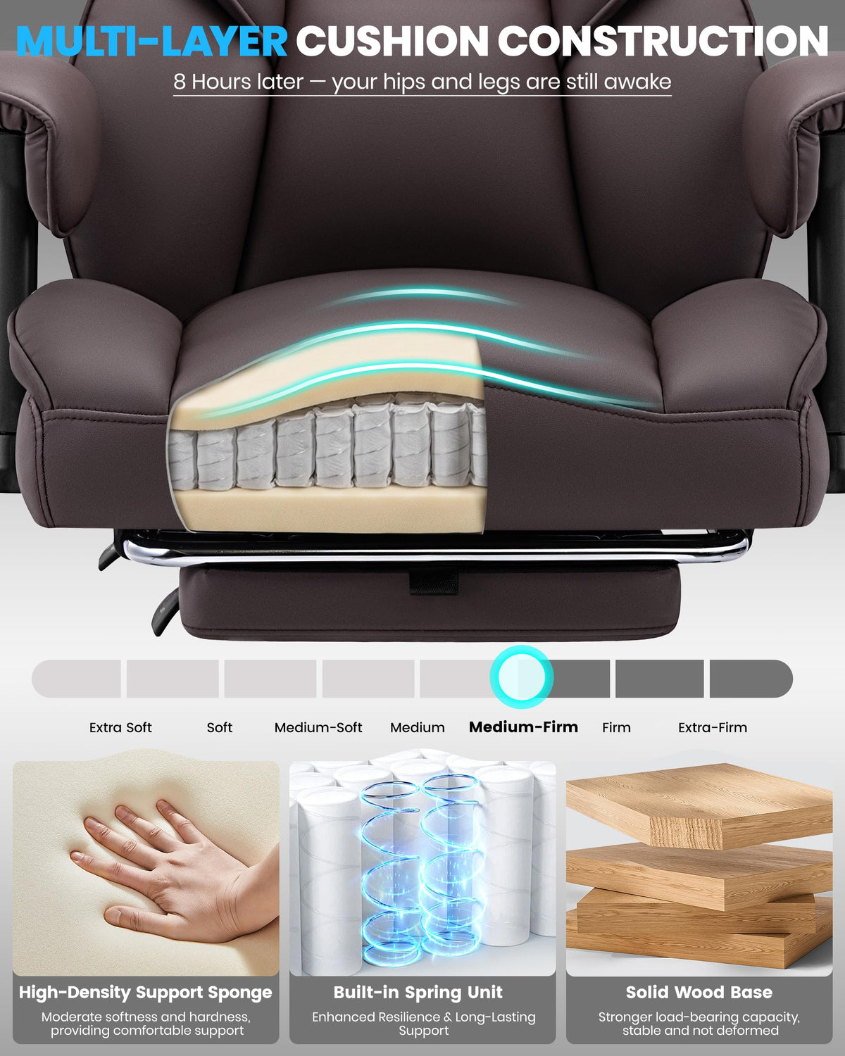 Office Chair with Adjustable Lumbar Support L994444