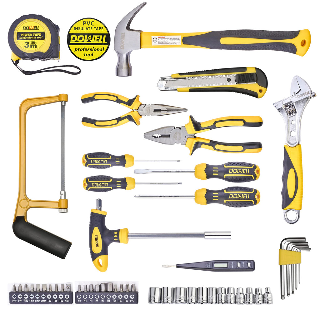 49-Piece Hand Tool Set with Plastic Tool Box H849