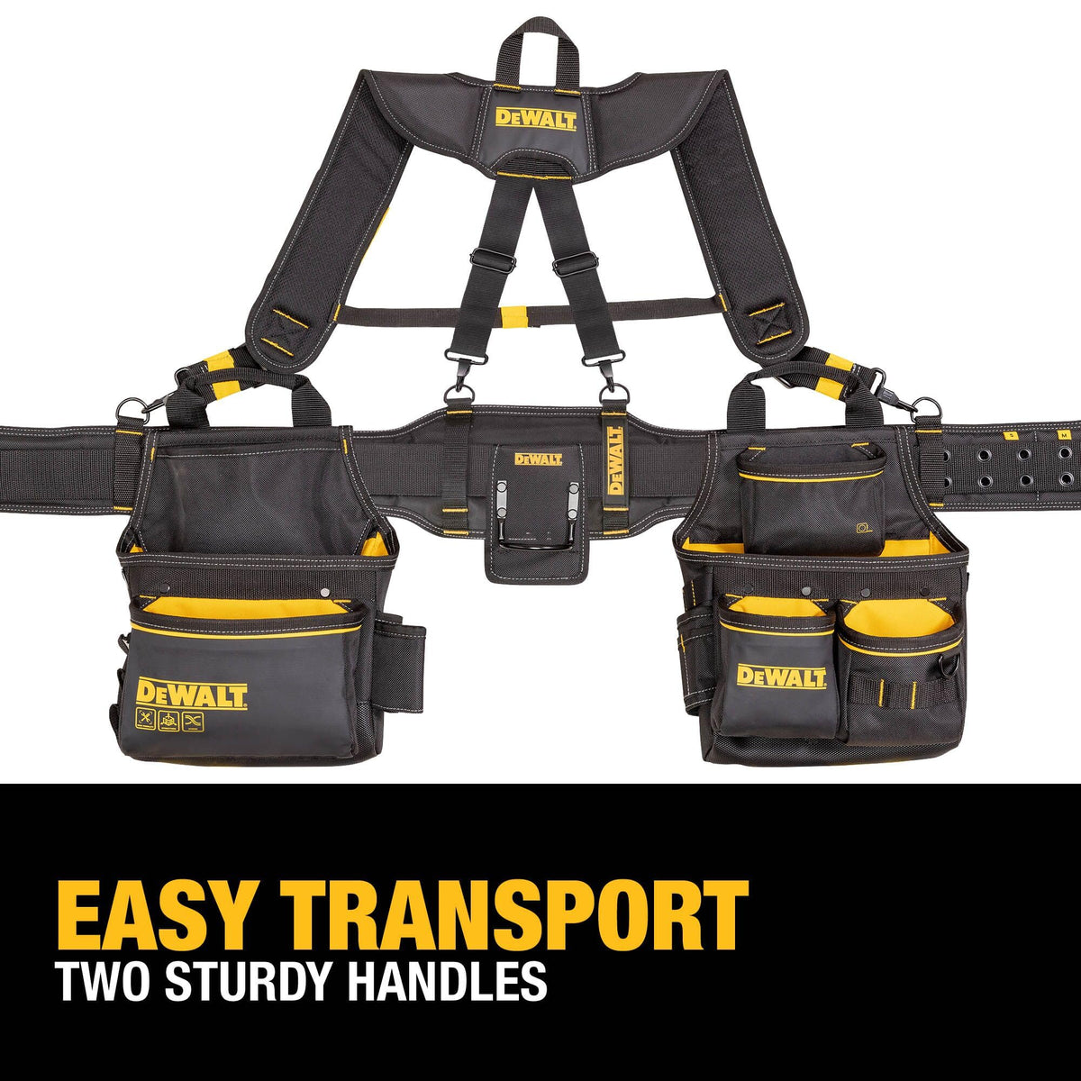 Heavy Duty Tool Belt Organizer with Suspenders and 25 Pockets M508