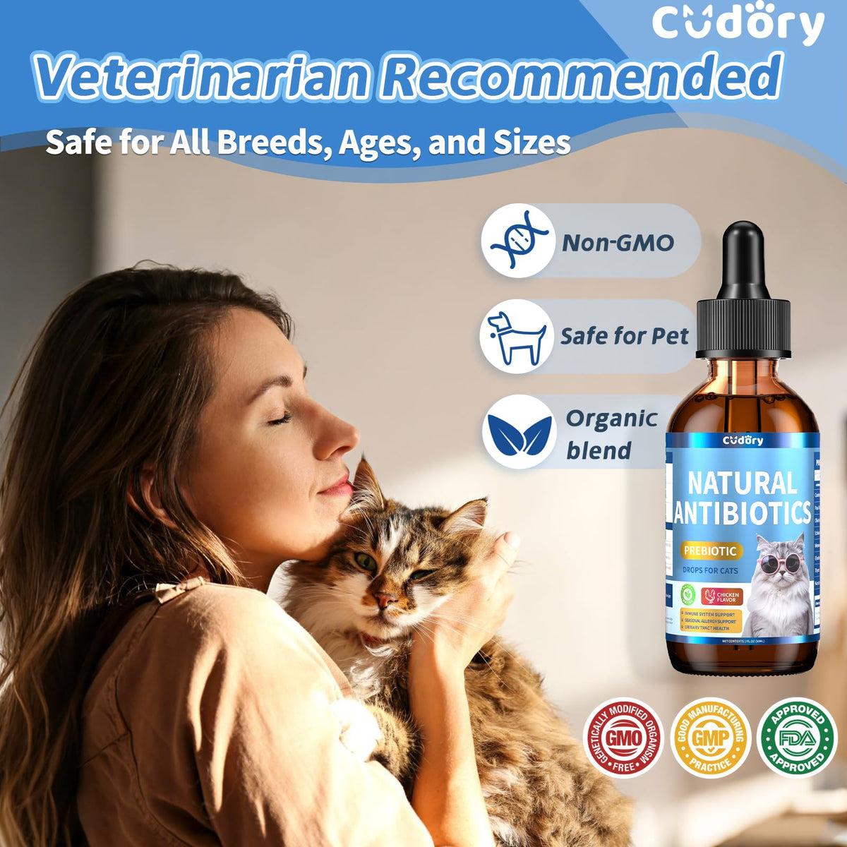 2 fl oz Natural Antibiotics for Cats E236
