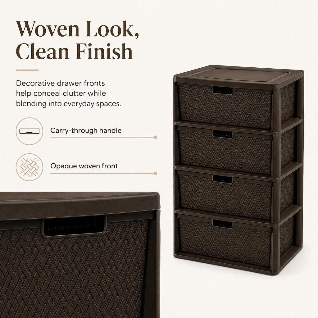 4 Drawer Tower with Removable Bins R84678