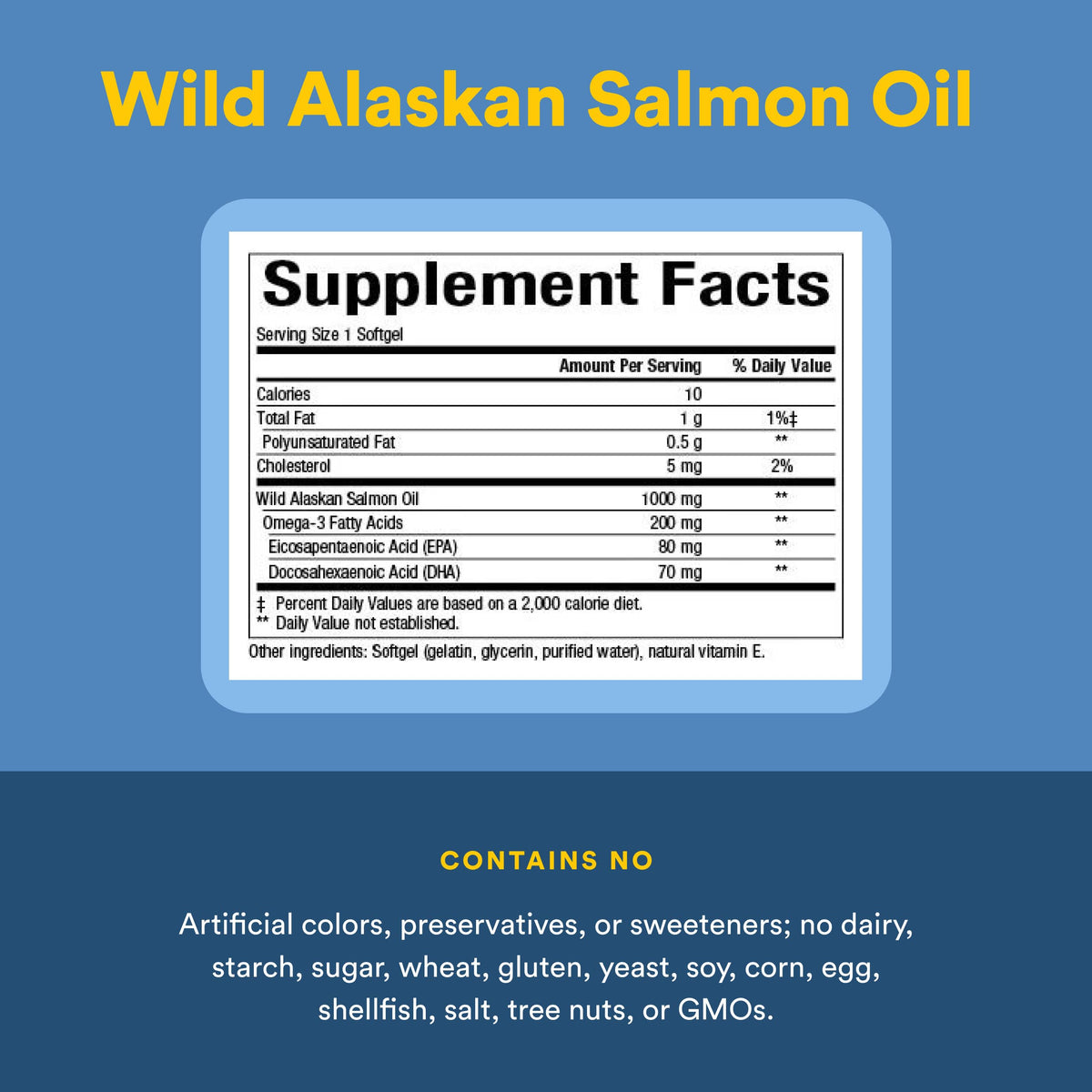 Wild Alaskan Salmon Oil 1,000 mg Omega-3 180 Softgels R133