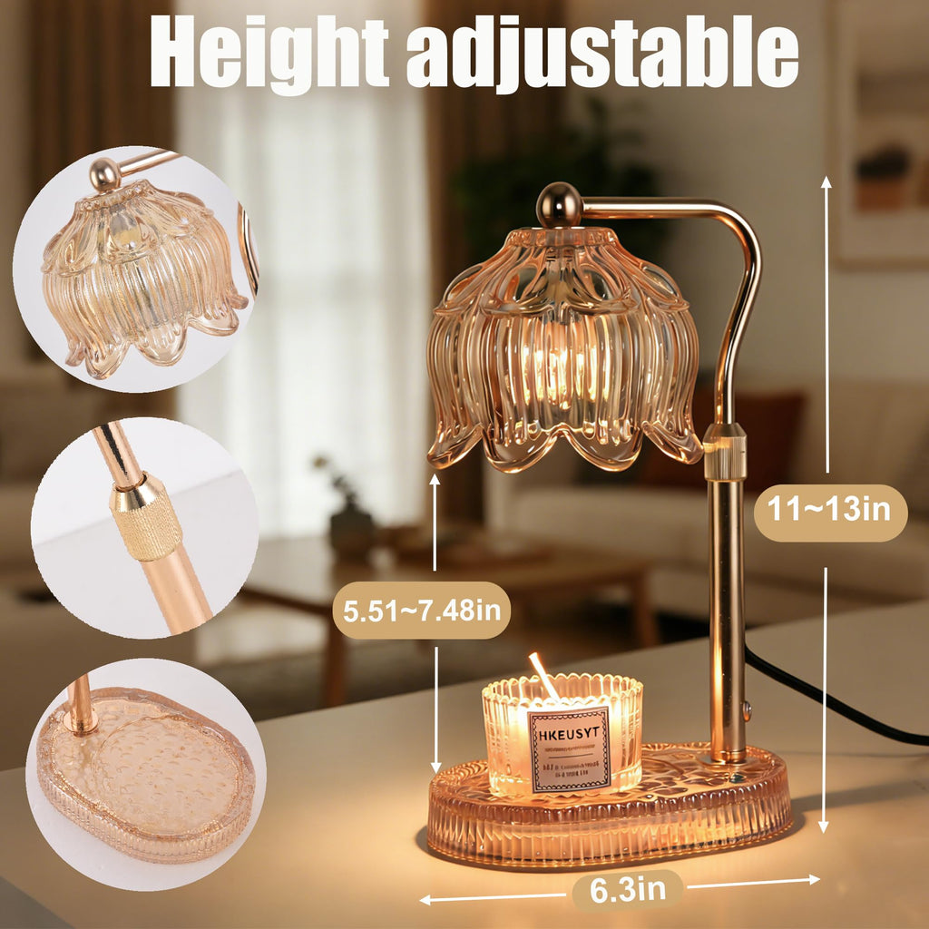 Amber Dimmable Height Adjustable Candle Warmer Lamp G4539