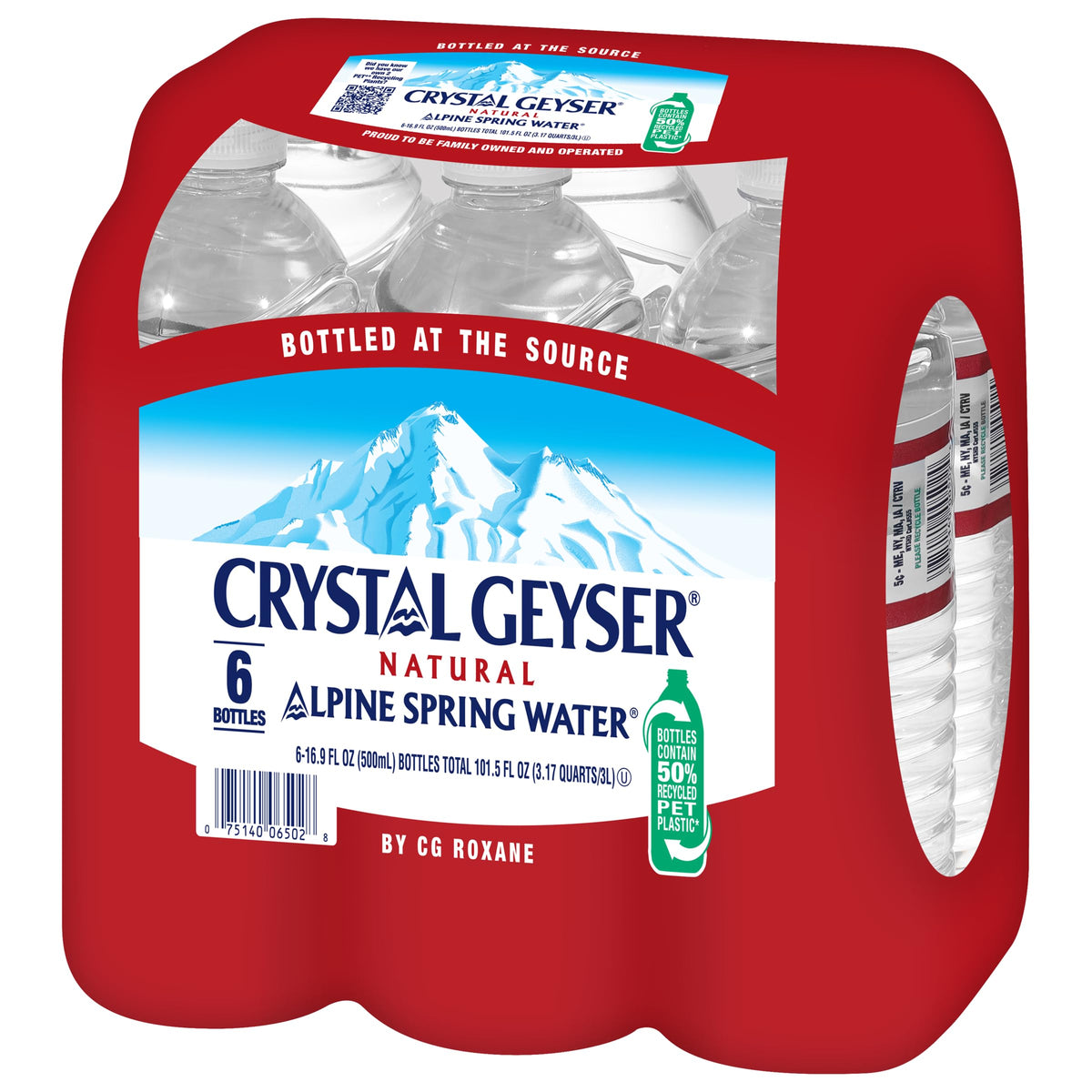 Natural Alpine Spring Water 16.9 Fl Oz (pack of 6) H4852
