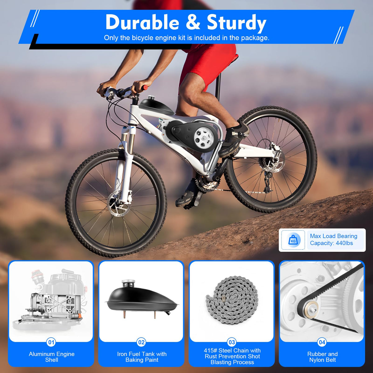 2-Stroke Air-Cooling Bicycle Engine Kit A1873
