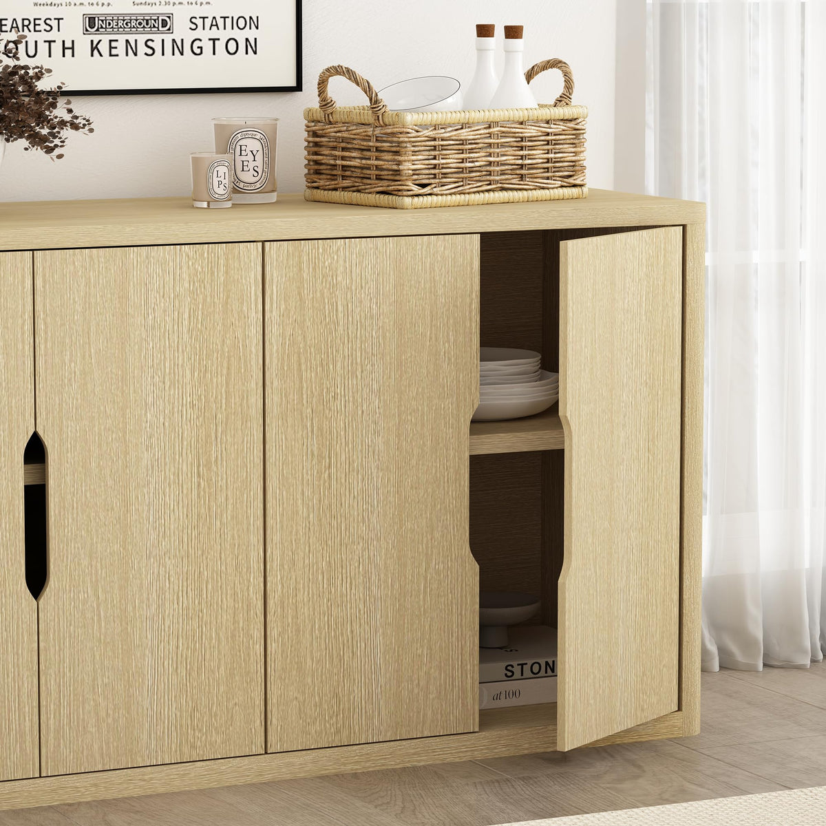 Modern Sideboard Buffet Cabinet with Storage S26162
