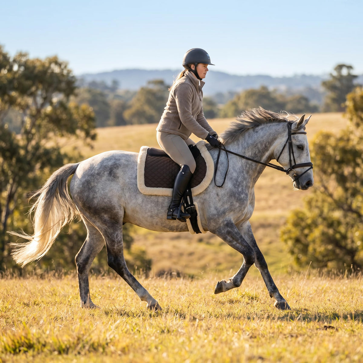 Black Quilted Bareback Pad I221