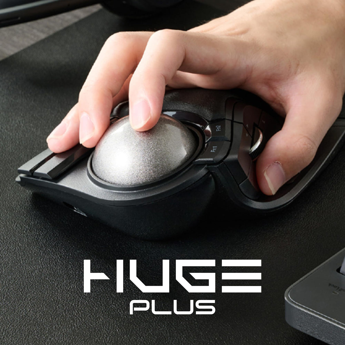 Wireless Trackball Mouse, Ergonomic 52mm Large Ball, Multi-Connection Bluetooth, 2.4GHz Wireless, Wired, 10 Programmable Buttons, Rechargeable, Silent Clicks U244