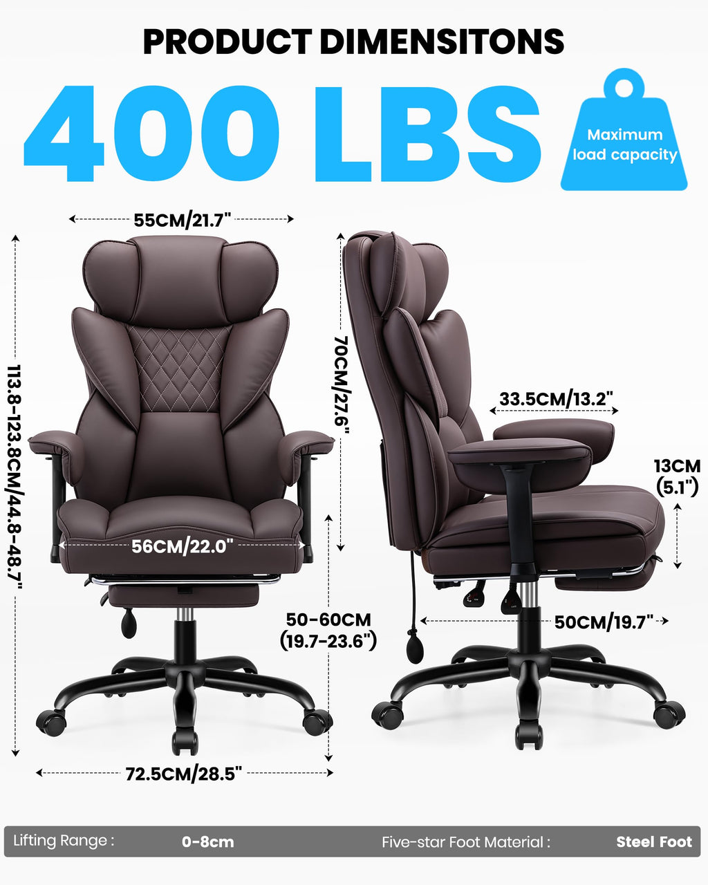 Office Chair with Adjustable Lumbar Support L994444
