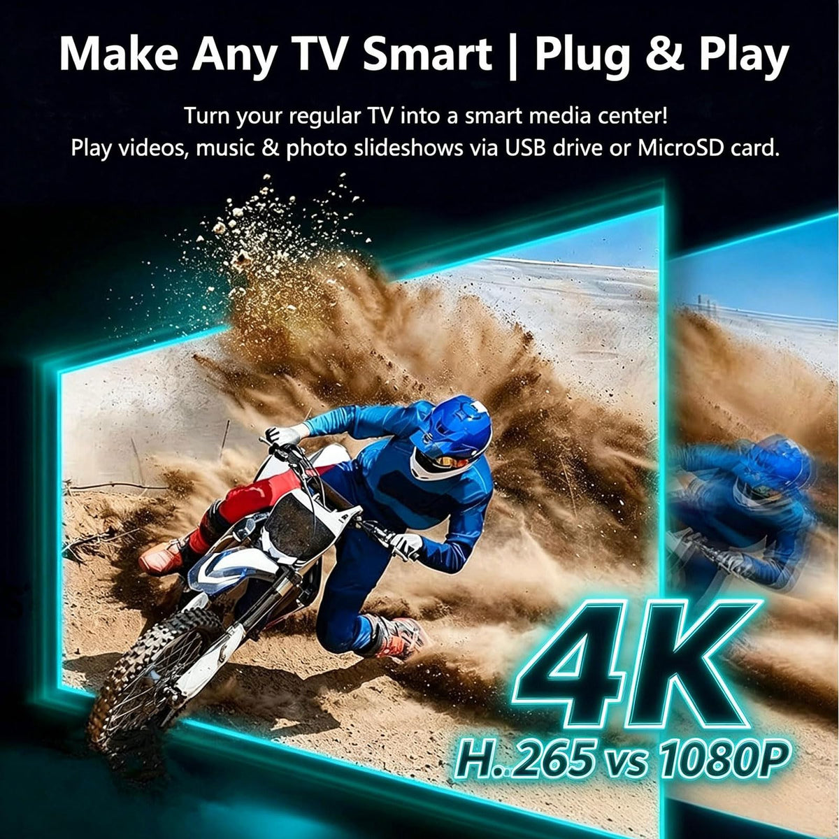 4K Full-HD USB microSD Digital Media Player U33131