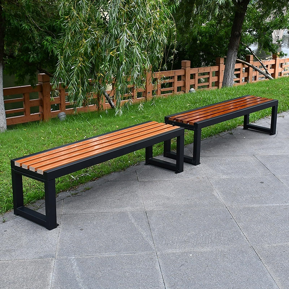Metal Outdoor Bench S2345