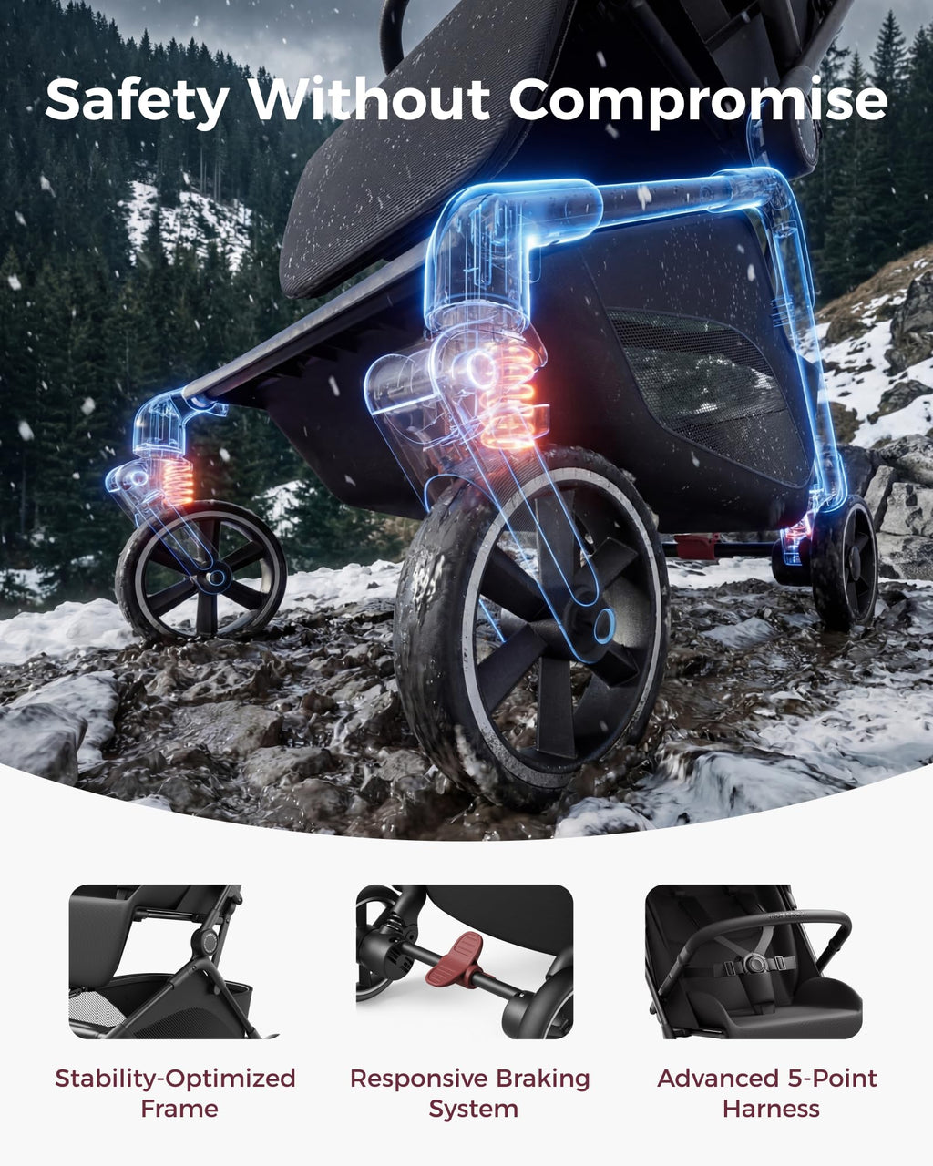 Travel Stroller with One-Hand Fold P58067