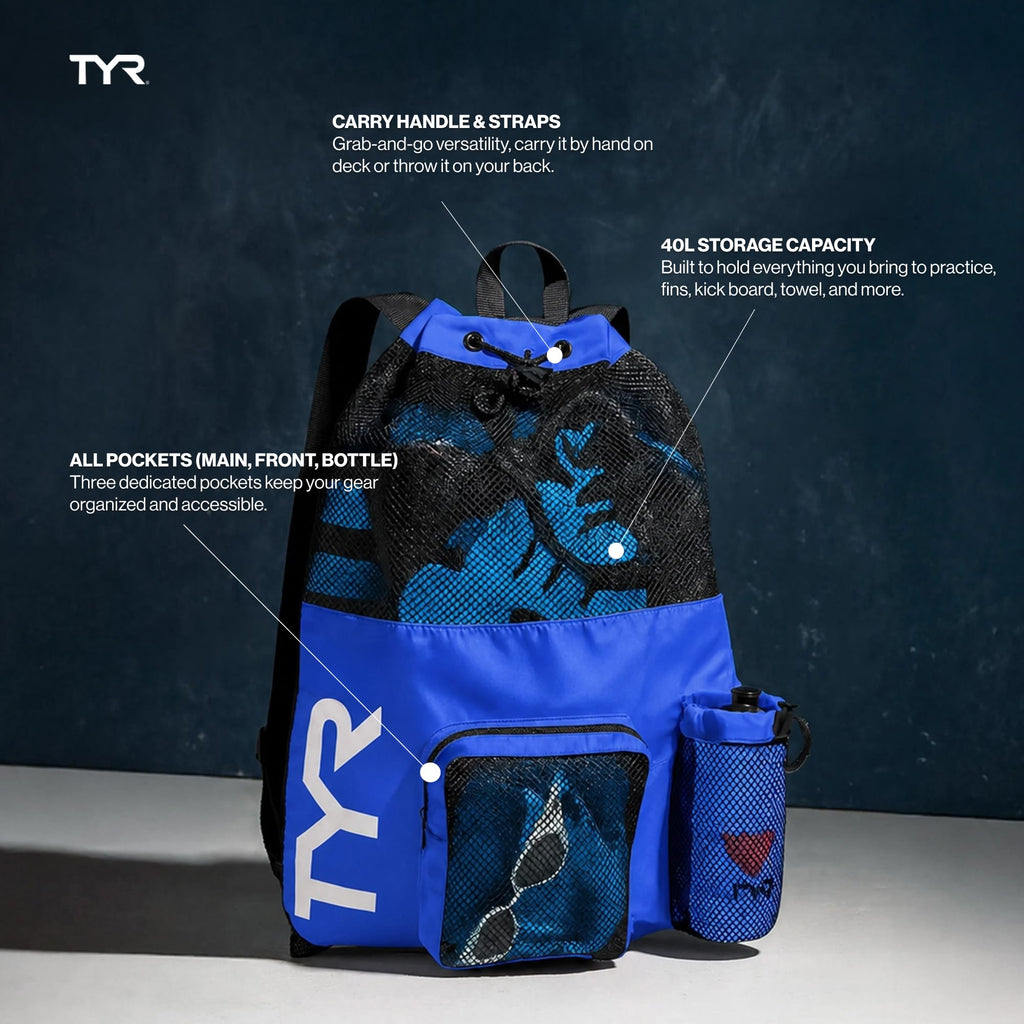 Black Mesh Backpack W35021