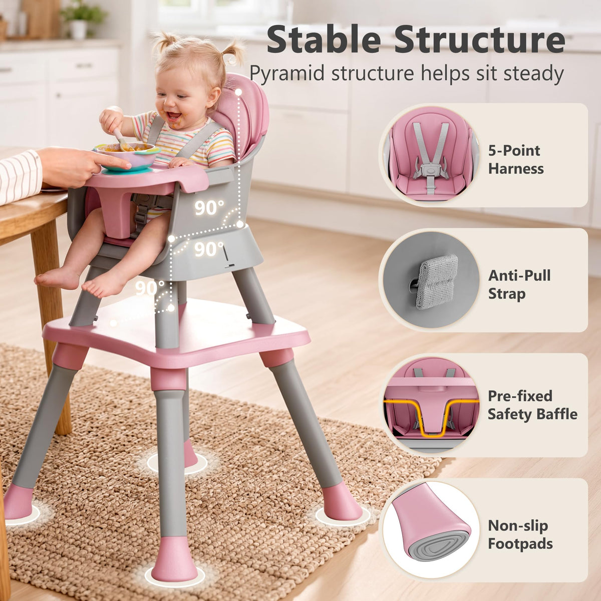 8 in 1 Baby High Chair W87907