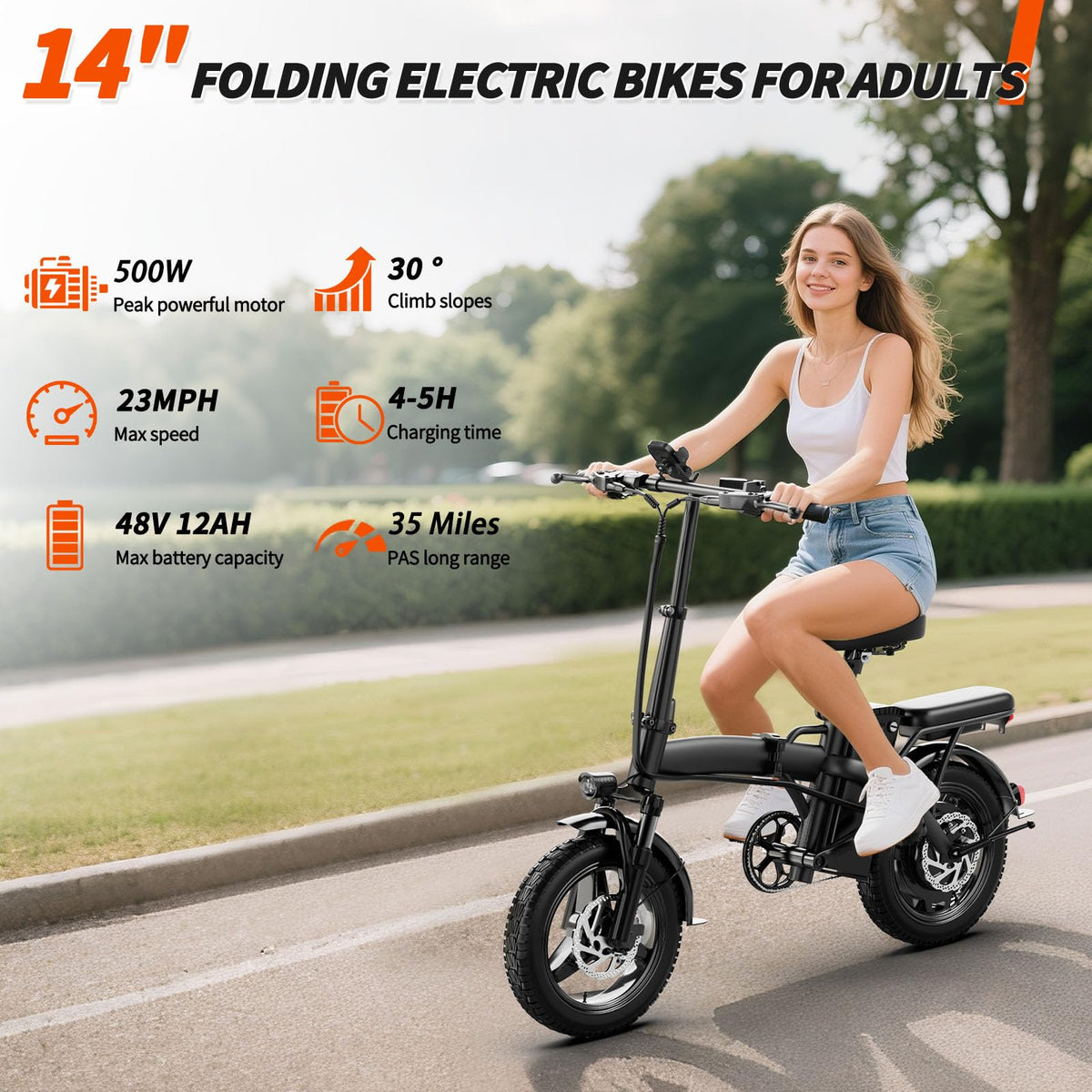 Foldable 500W Electric Bike S910