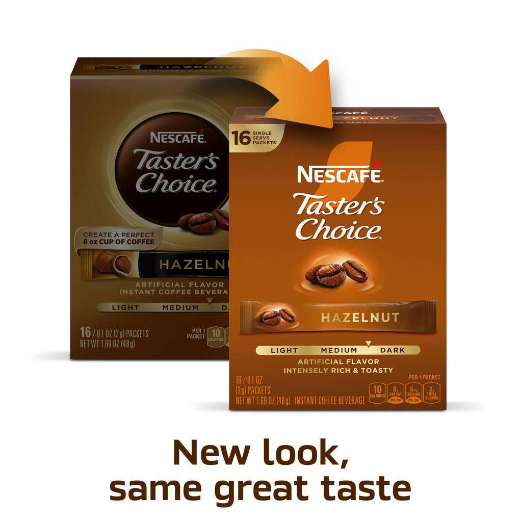 Hazelnut Flavored Coffee 8 Boxes 128 Packets B8623