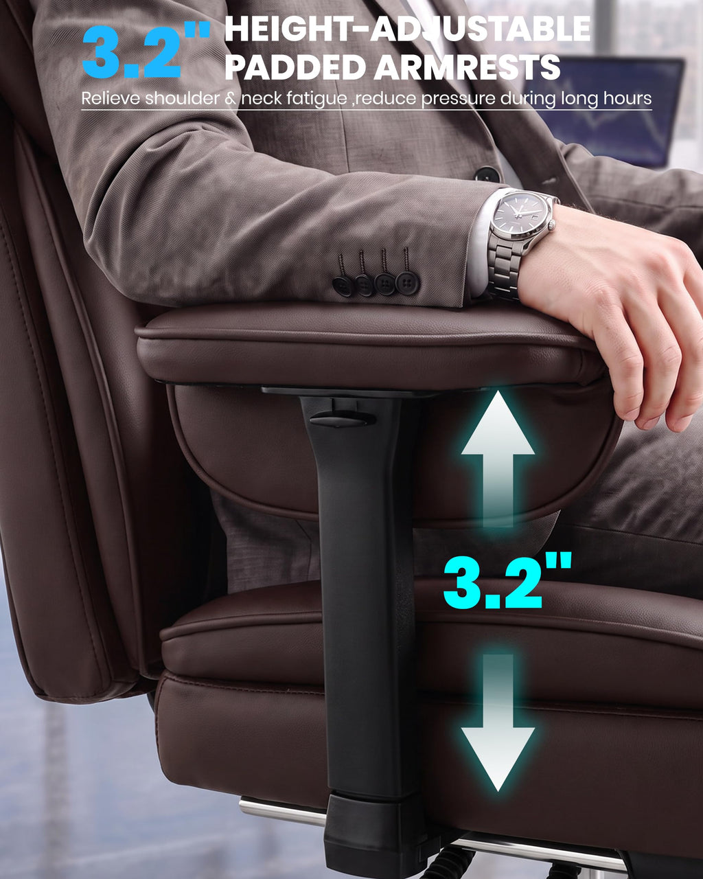 Office Chair with Adjustable Lumbar Support L994444
