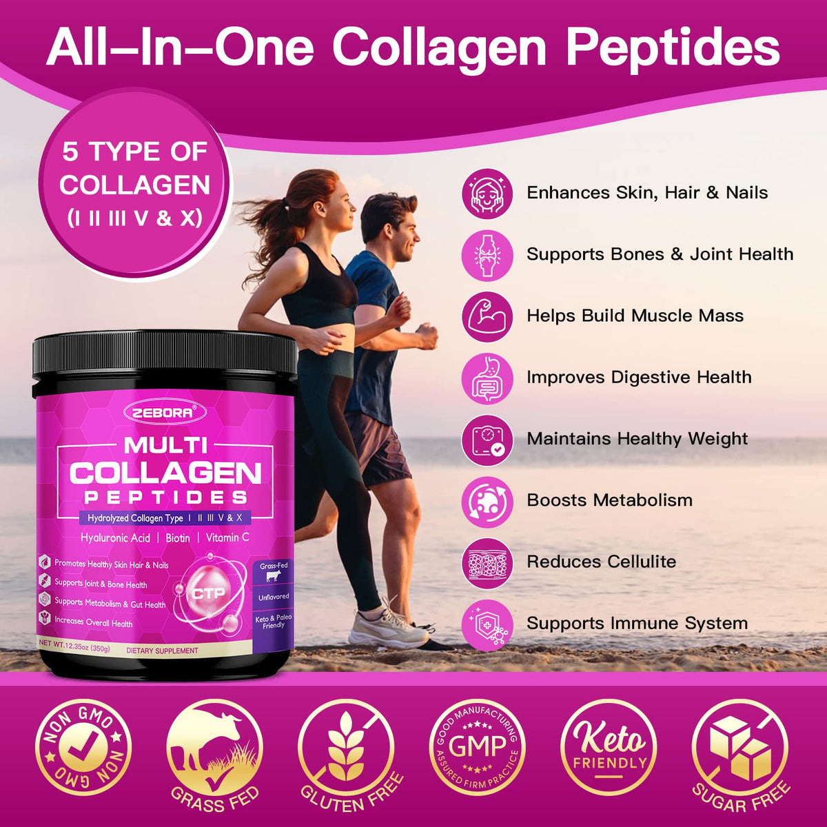 Multi Collagen Peptides Powder I7938