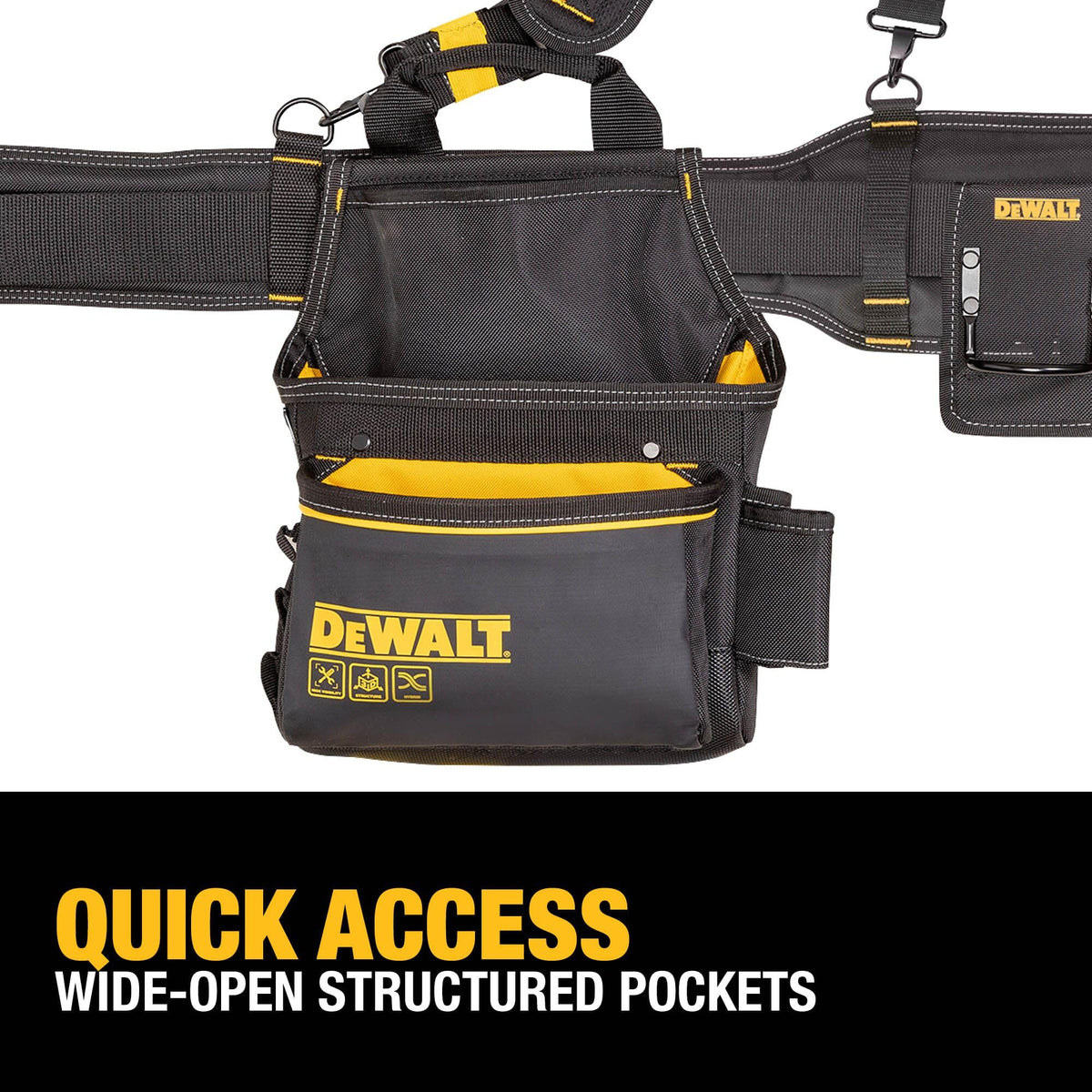 Heavy Duty Tool Belt Organizer with Suspenders and 25 Pockets M508
