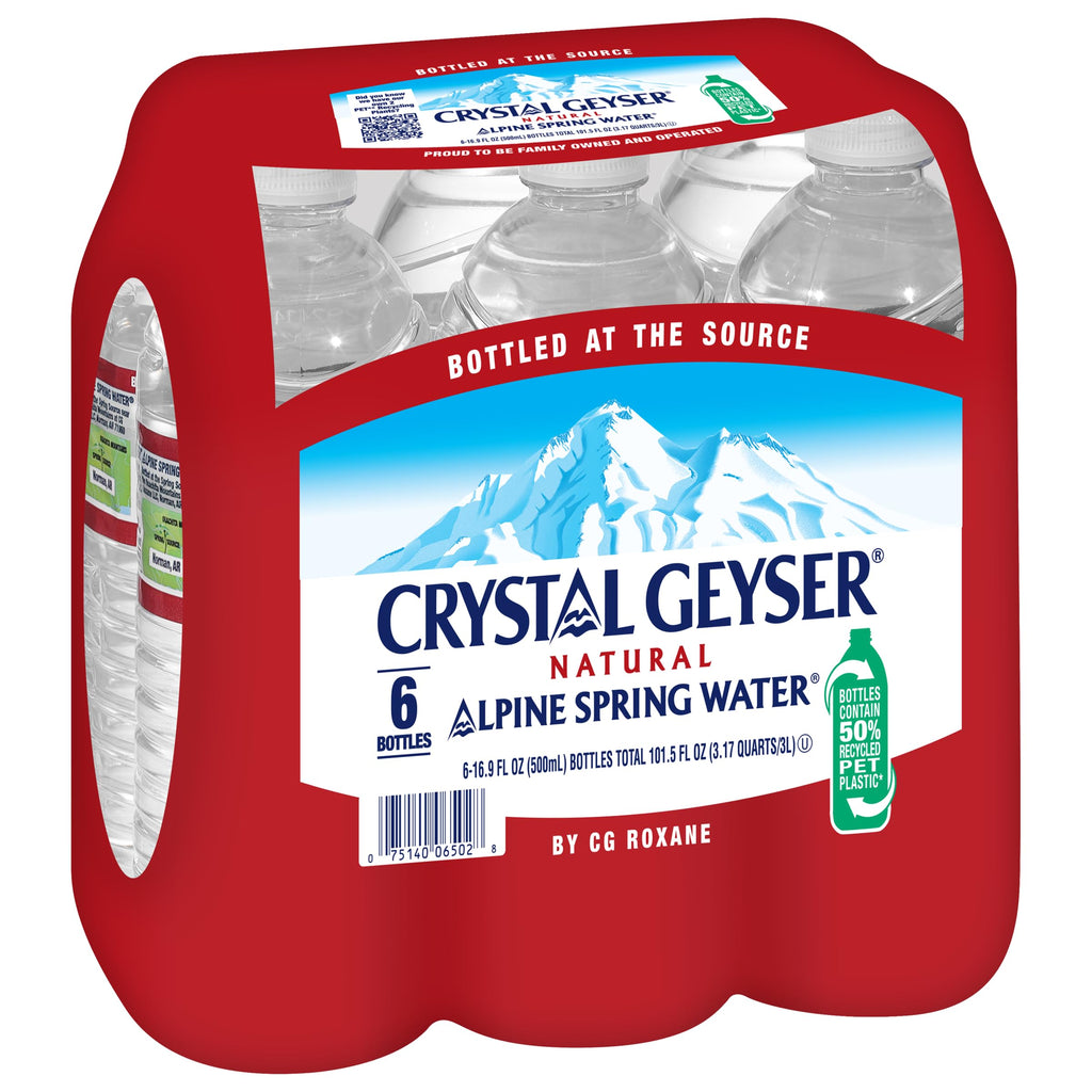 Natural Alpine Spring Water 16.9 Fl Oz (pack of 6) H4852