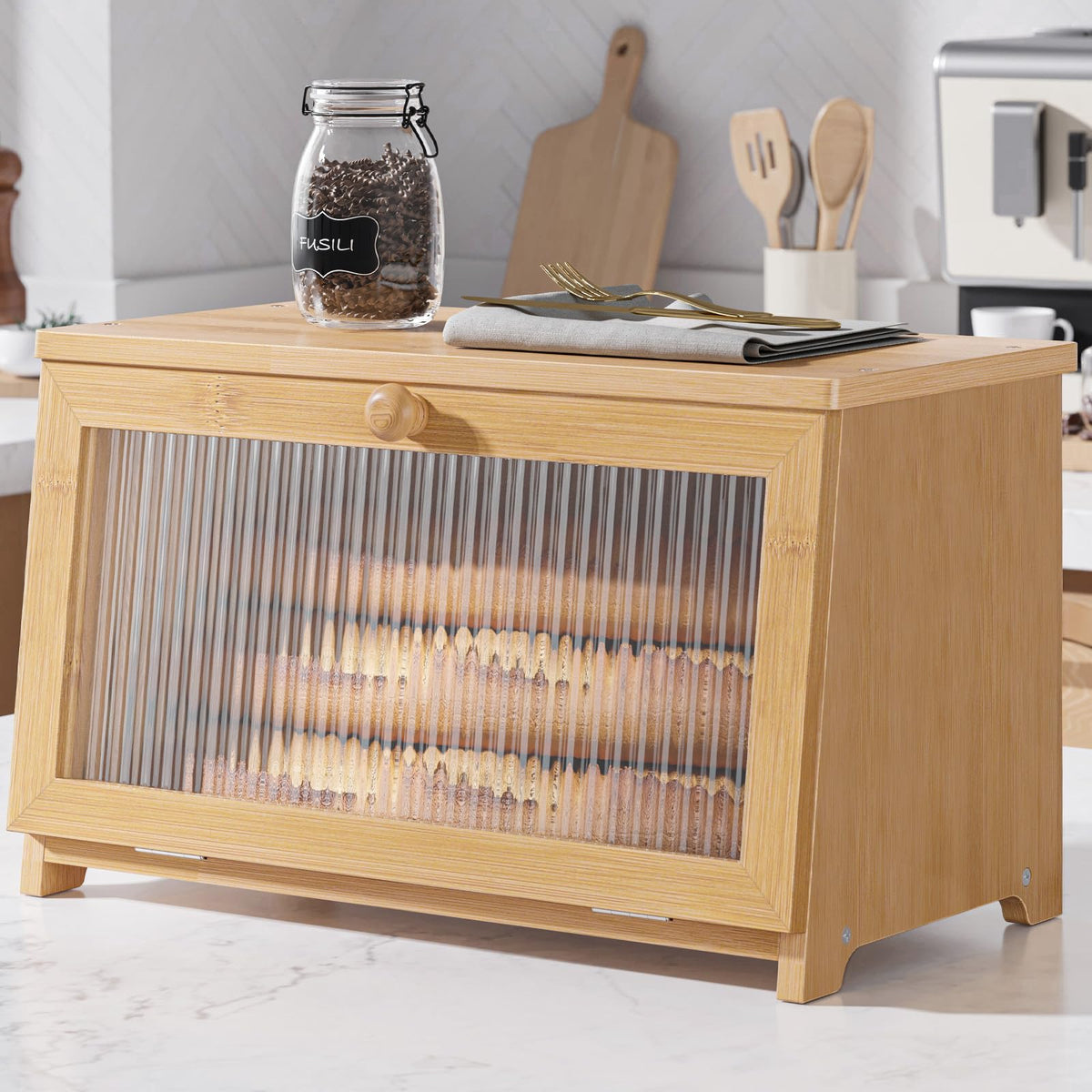 Wooden Bread Box Y4335