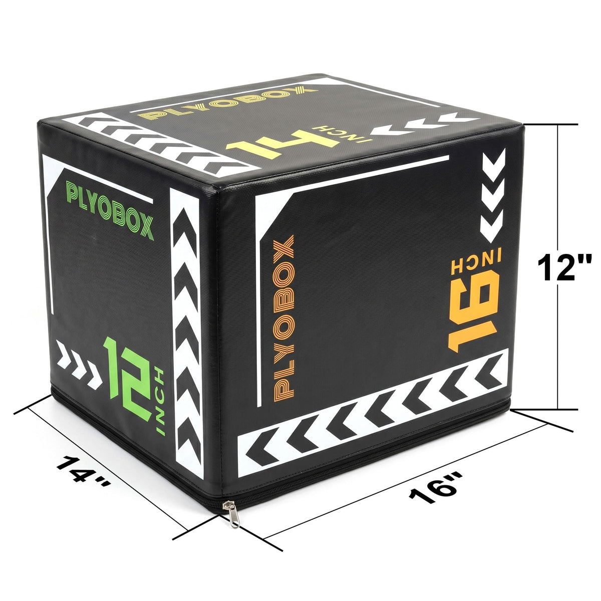 3 in 1 Foam Plyometric Jump Box, 12 14 16 Inch Soft Plyo Box D510614