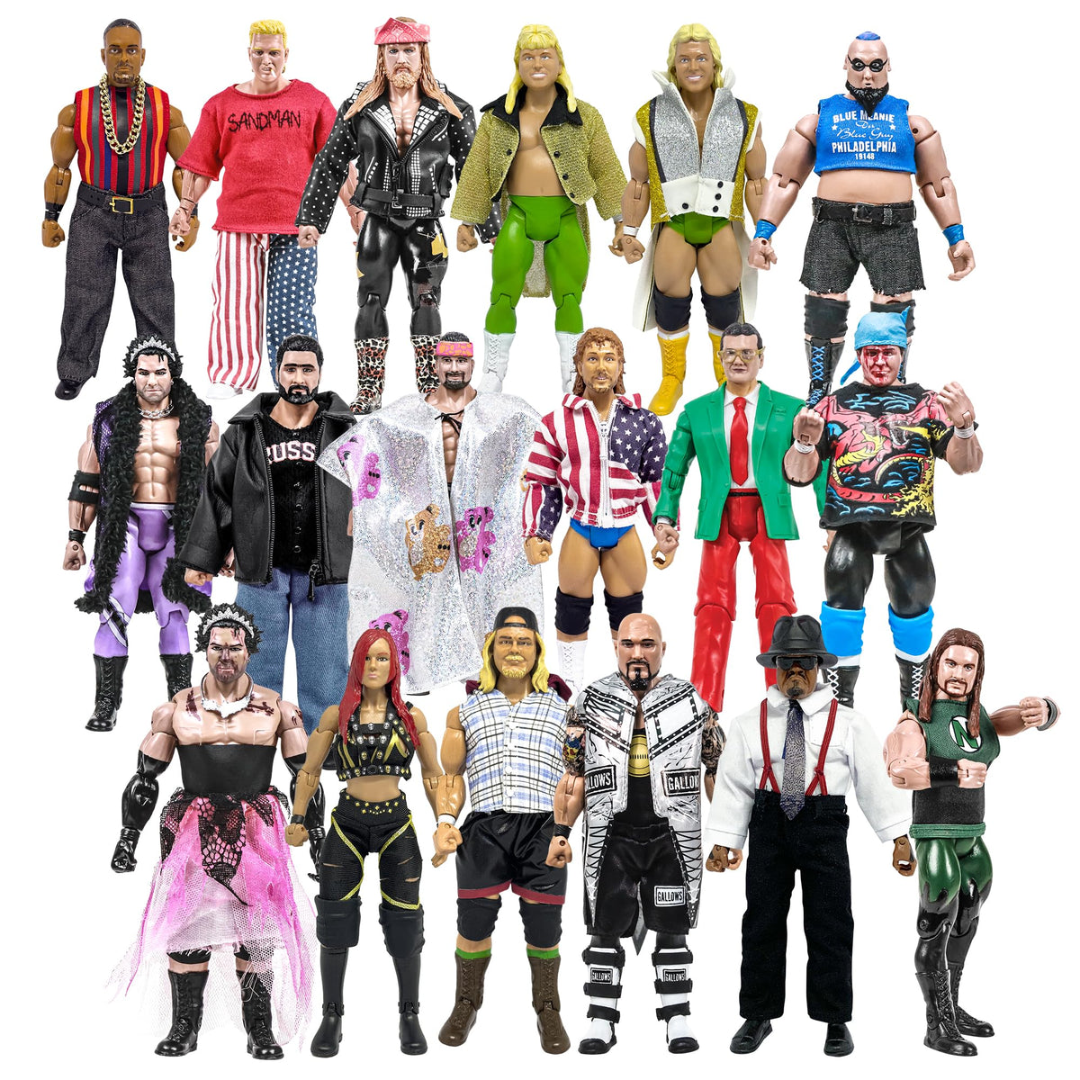 Set of 18 Wrestling Action Figures G663