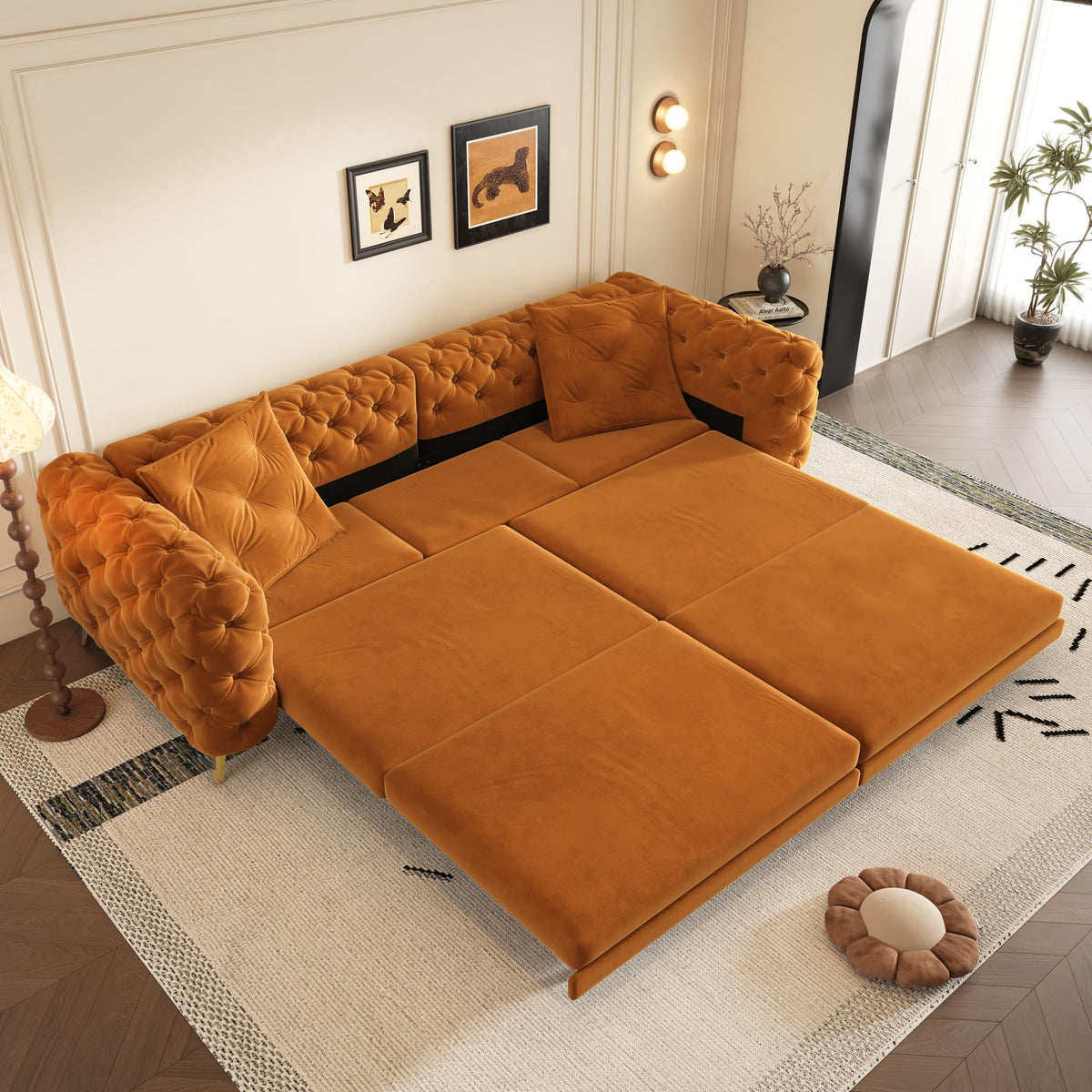 King Size 3 in 1 Pull Out Sofa Bed J3036