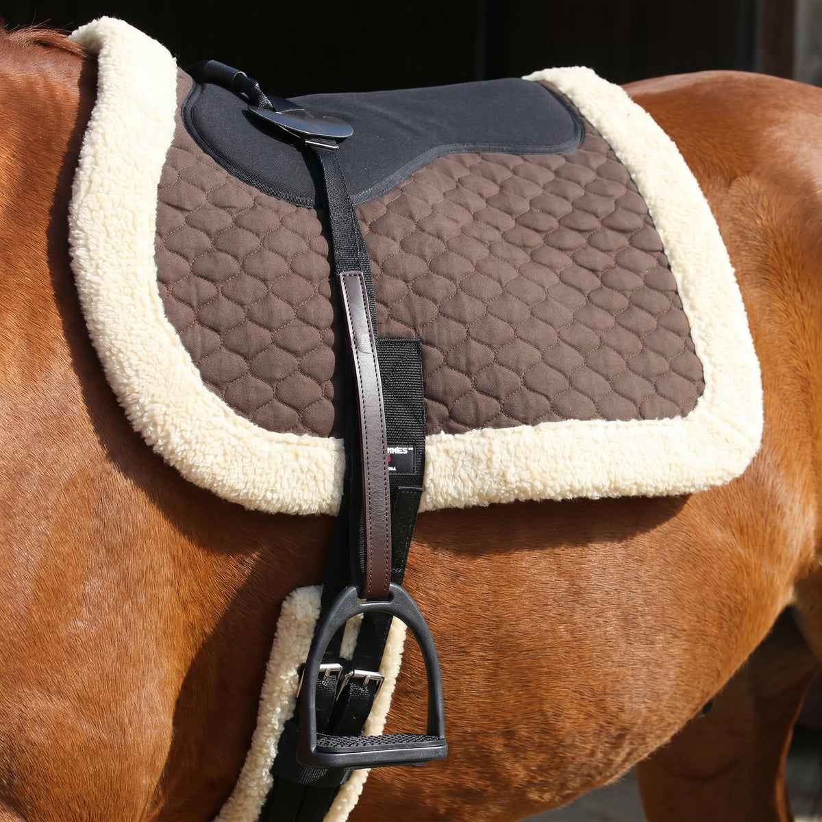Black Quilted Bareback Pad I221