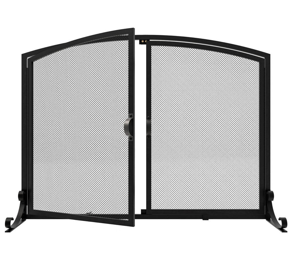 2-Panel Metal Fireplace Screen S341702